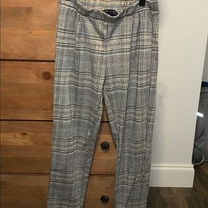 Como Black trendy plaid pants